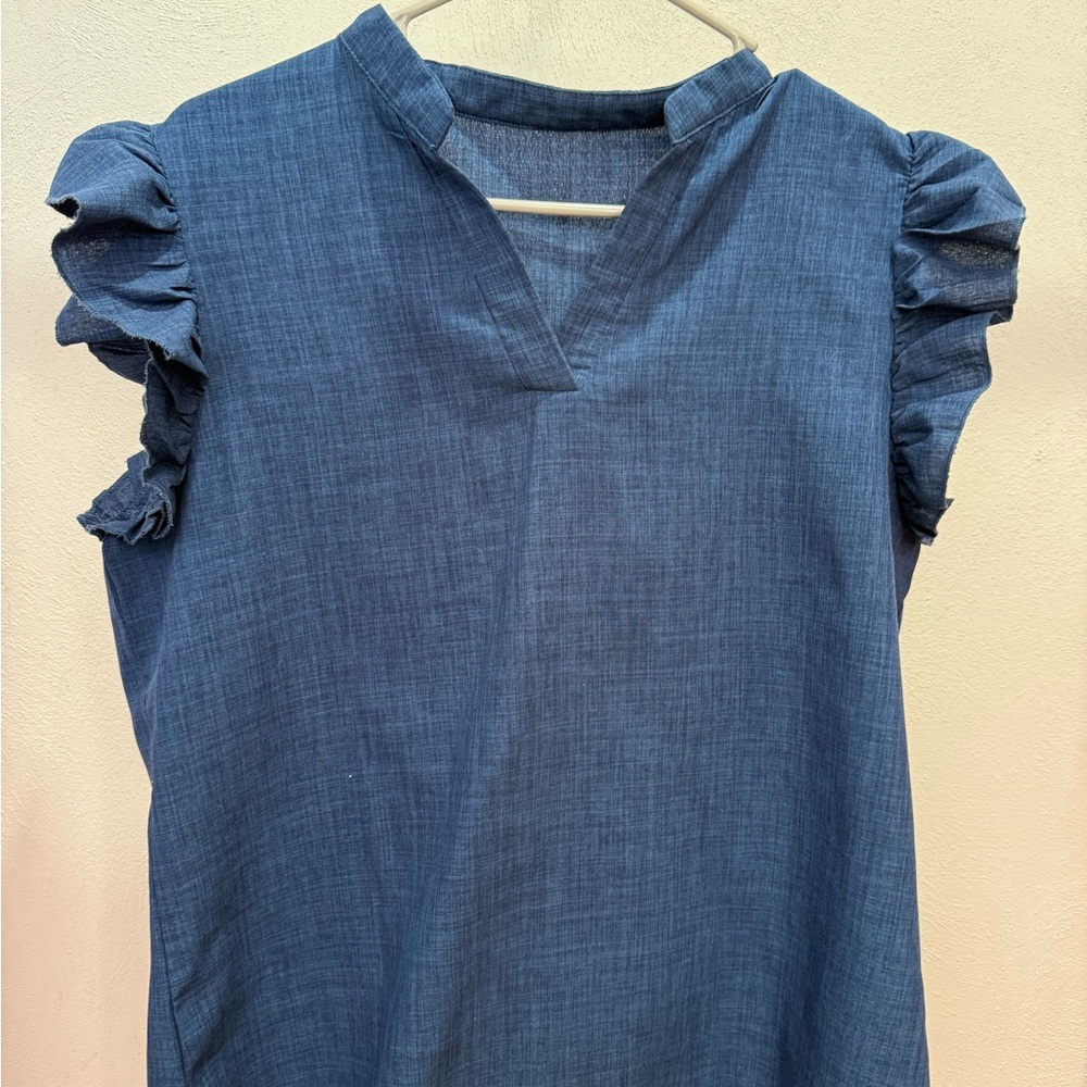 SHEIN Navy Blue Casual Top